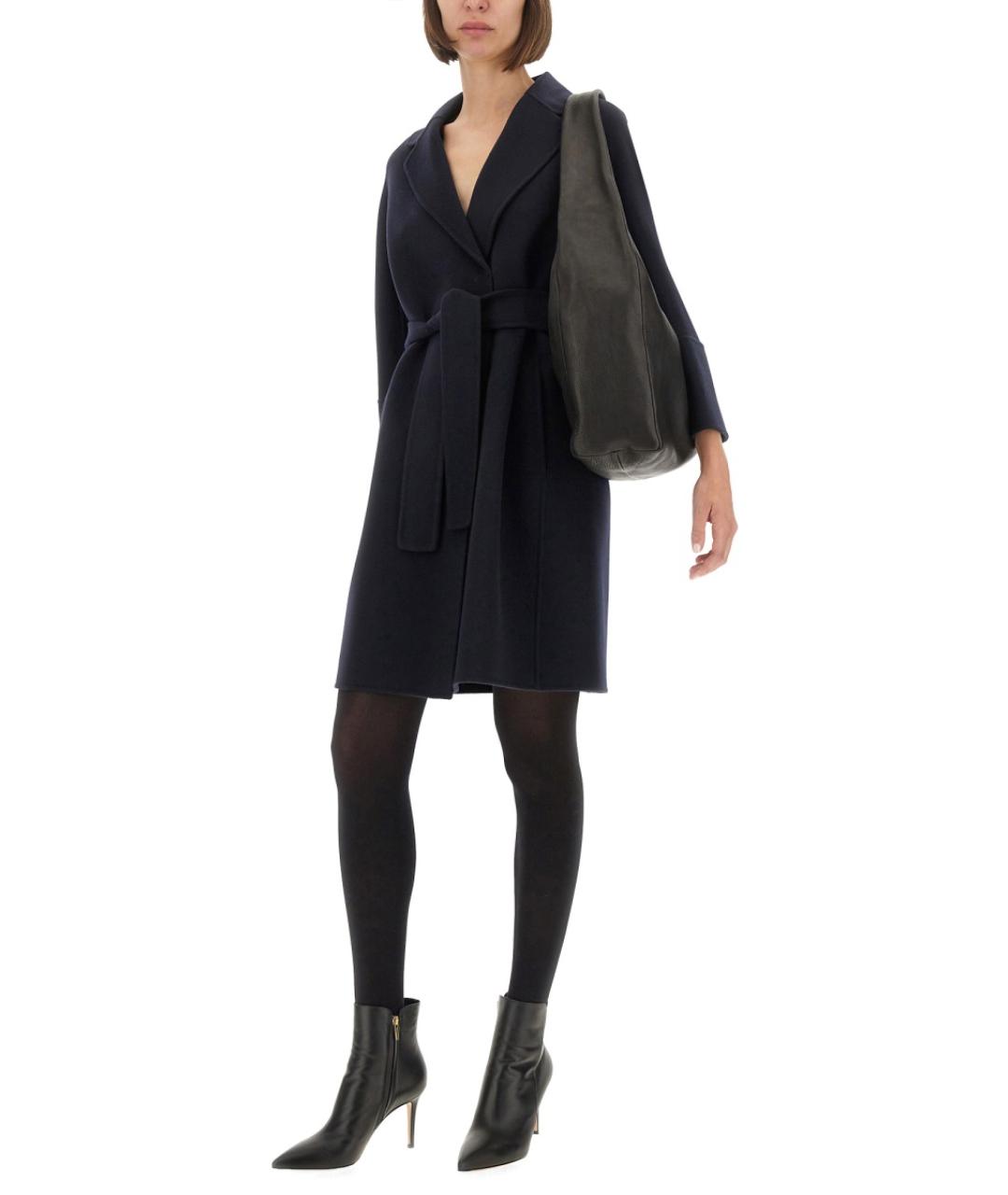 'S MAX MARA Синее шерстяное пальто, фото 3