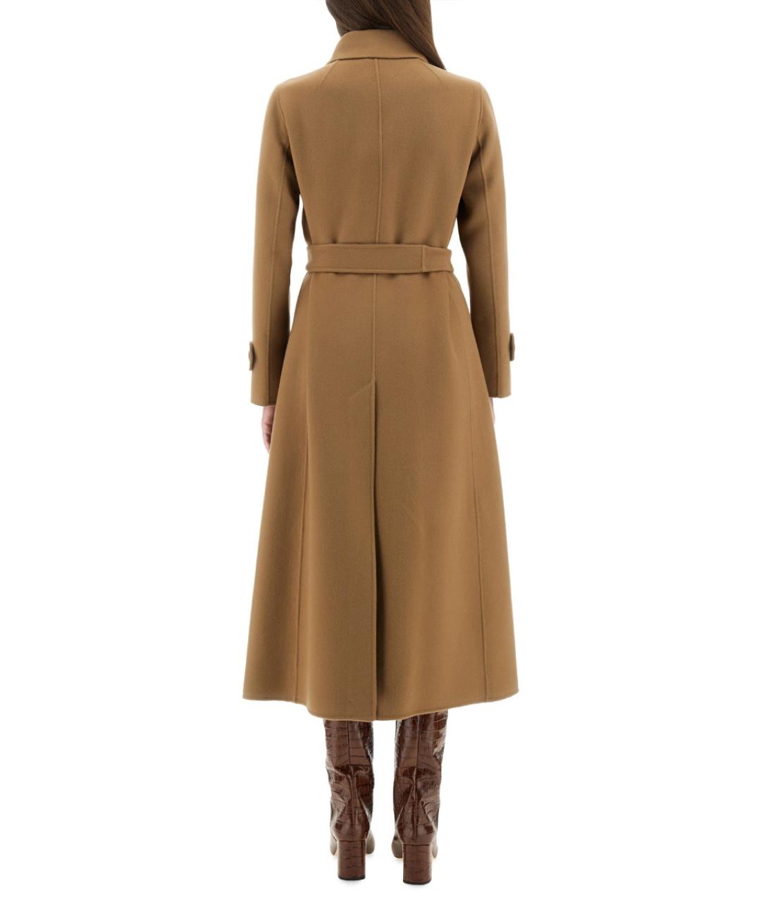 'S MAX MARA Бежевое шерстяное пальто, фото 4