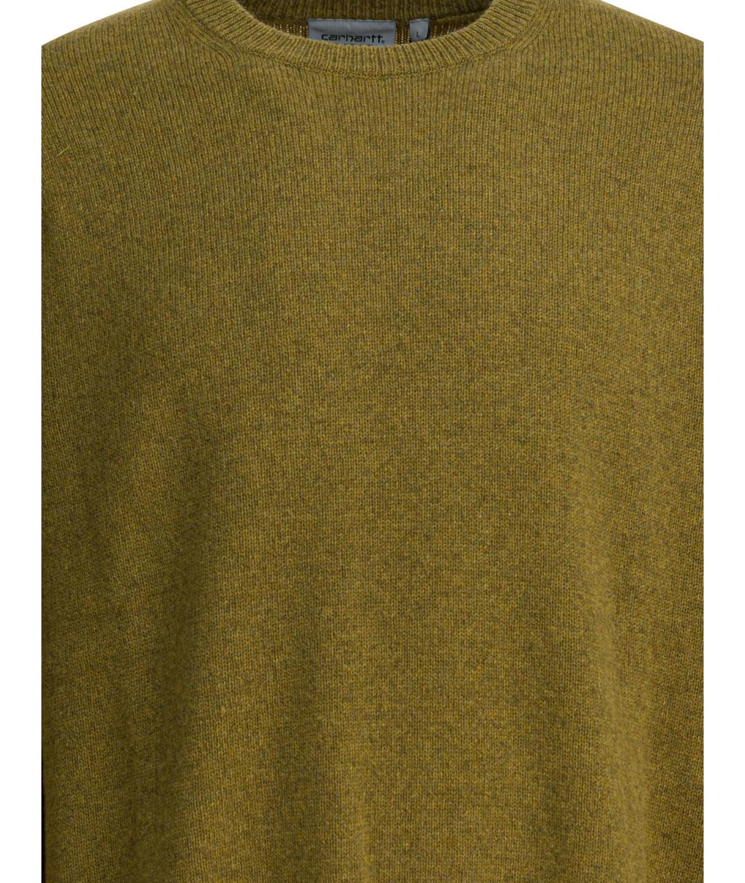 CARHARTT WIP Зеленый шерстяной джемпер / свитер, фото 3