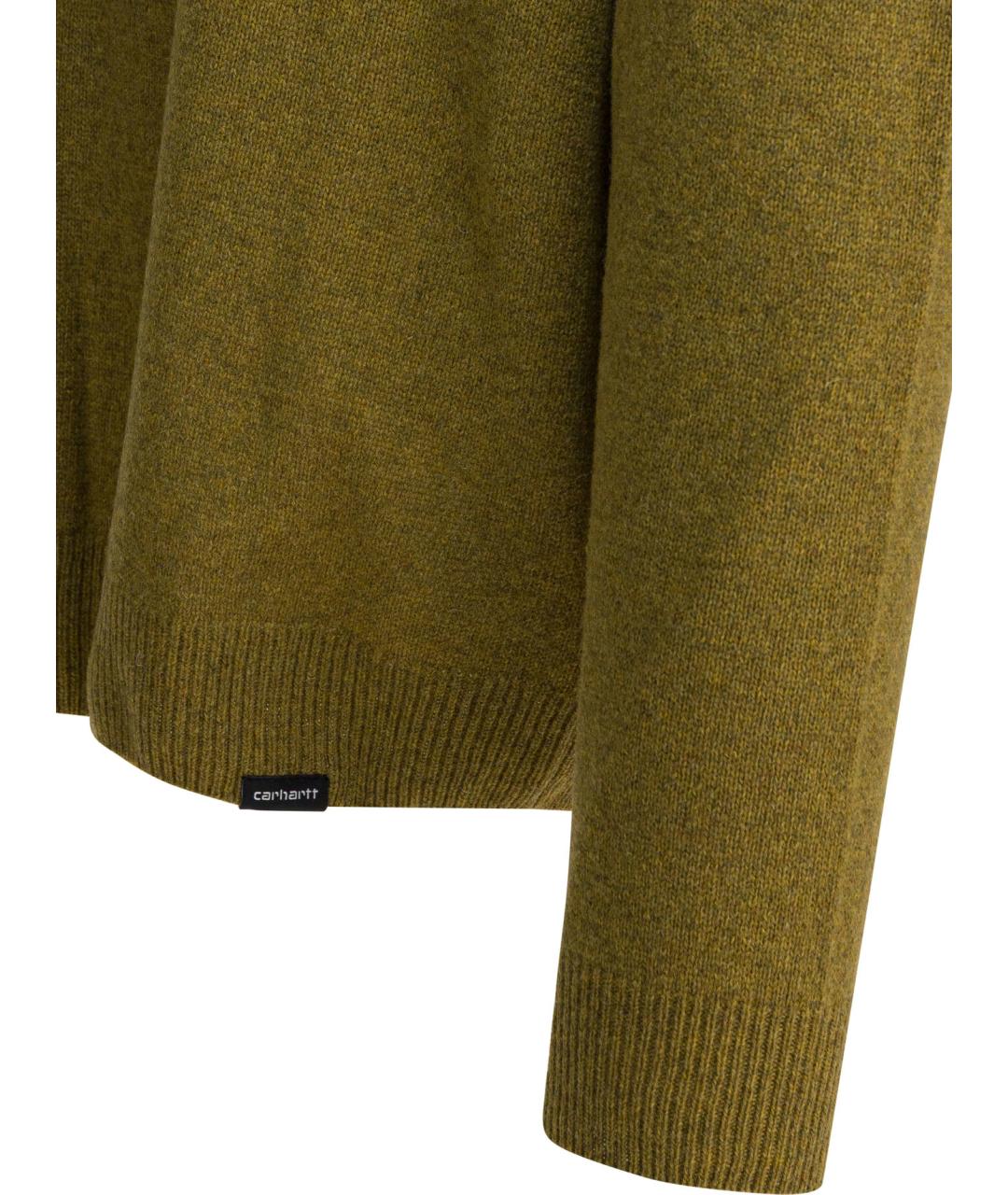 CARHARTT WIP Зеленый шерстяной джемпер / свитер, фото 4