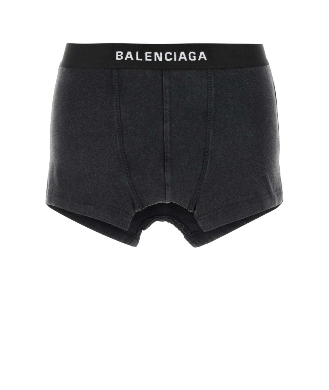 BALENCIAGA Черная хлопковая юбка мини, фото 1