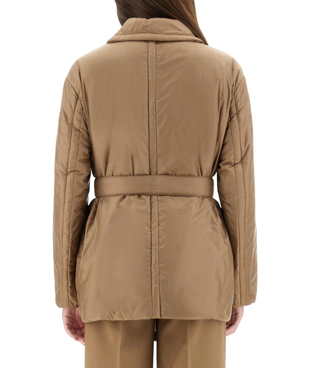 'S MAX MARA Бежевая полиэстеровая куртка, фото 4
