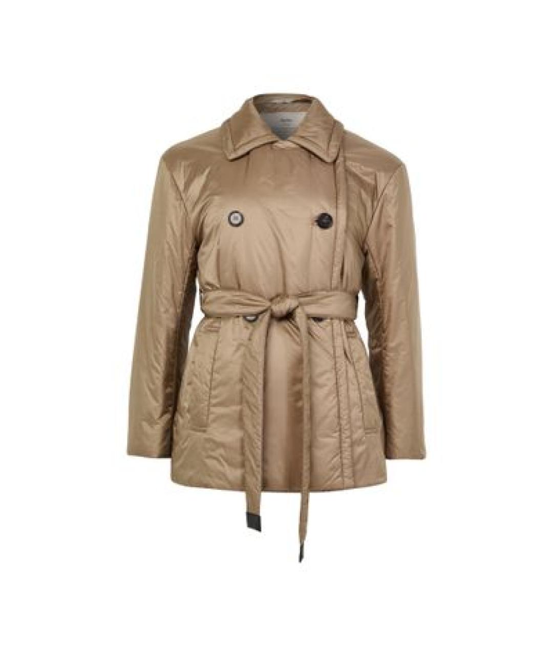 'S MAX MARA Бежевая полиэстеровая куртка, фото 1