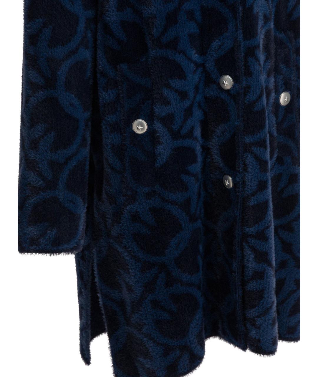 PINKO Синее полиамидовое пальто, фото 4