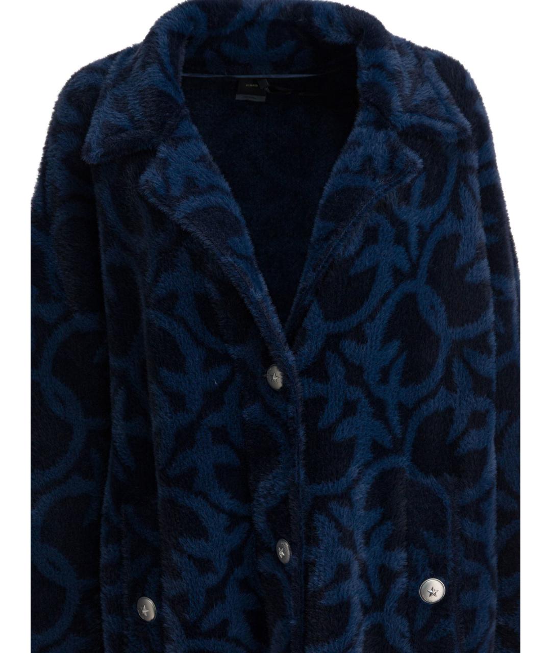 PINKO Синее полиамидовое пальто, фото 3