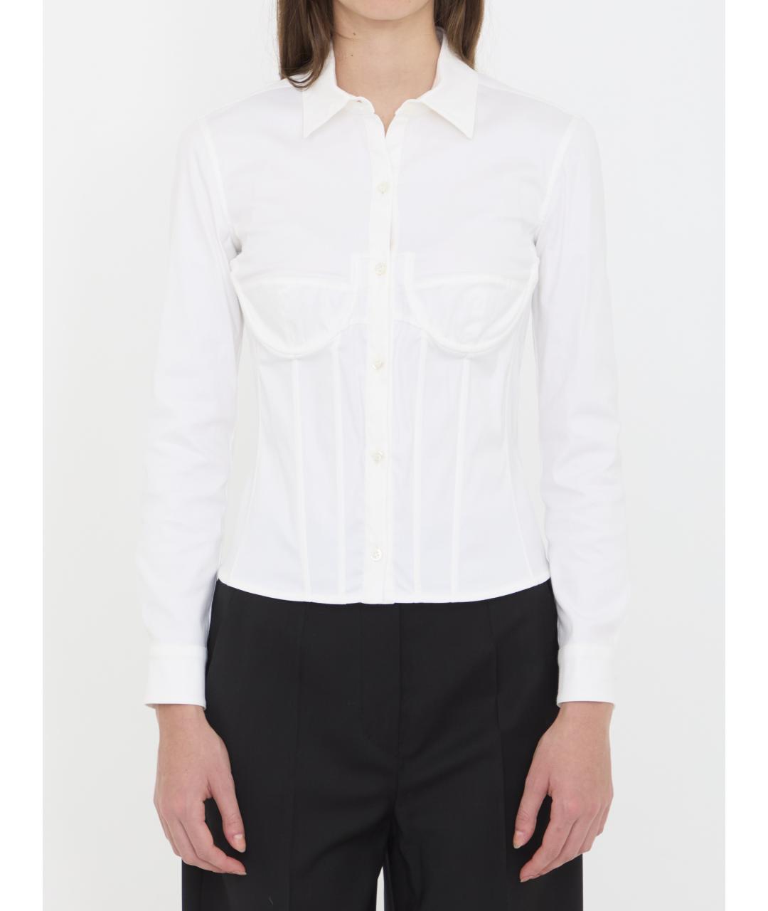 BALENCIAGA Белая хлопковая рубашка, фото 2