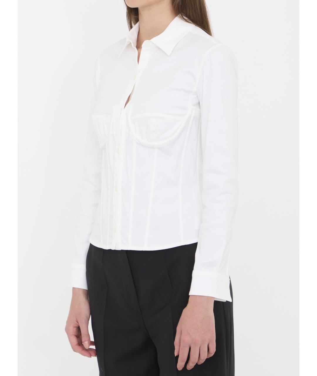BALENCIAGA Белая хлопковая рубашка, фото 3