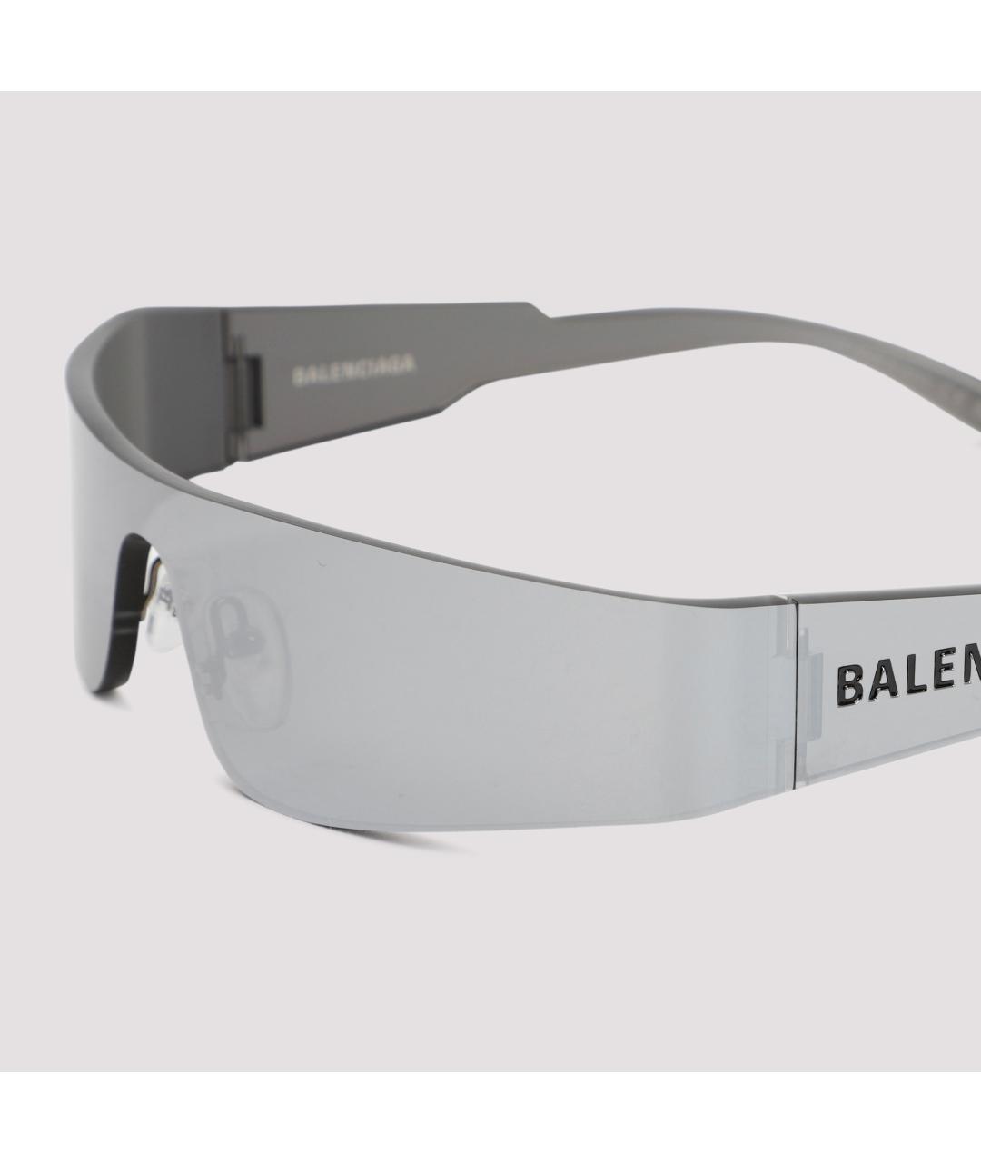BALENCIAGA Серебряные солнцезащитные очки, фото 3