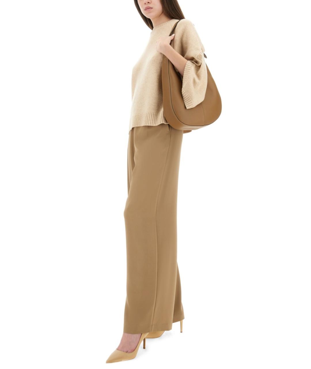 MAX MARA Бежевый шерстяной джемпер / свитер, фото 3