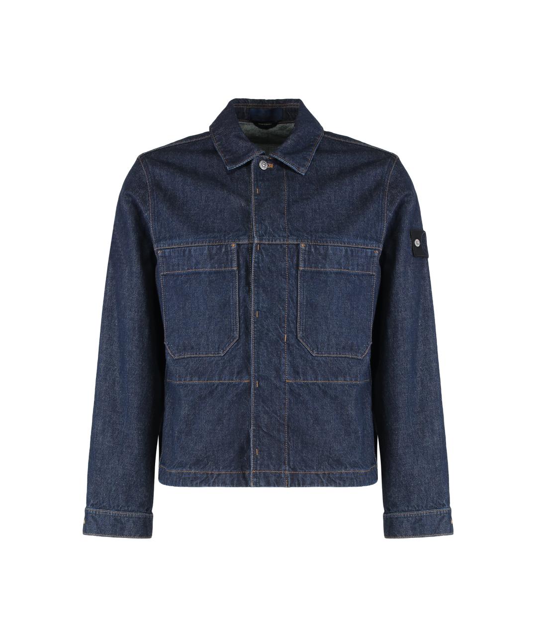 STONE ISLAND Синяя хлопковая куртка, фото 1