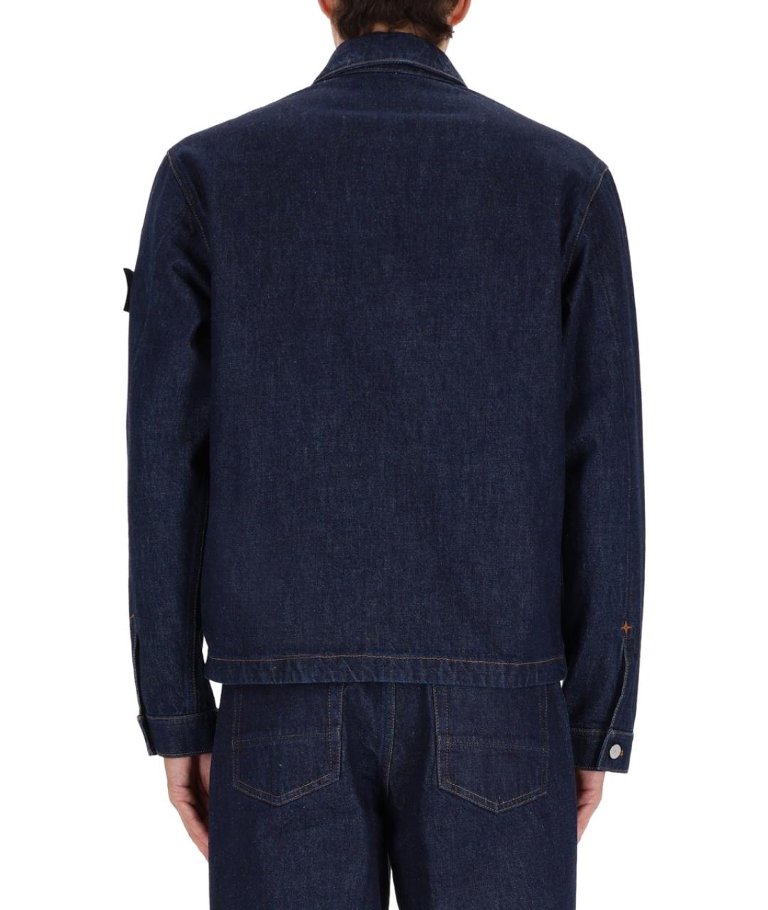 STONE ISLAND Синяя хлопковая куртка, фото 4