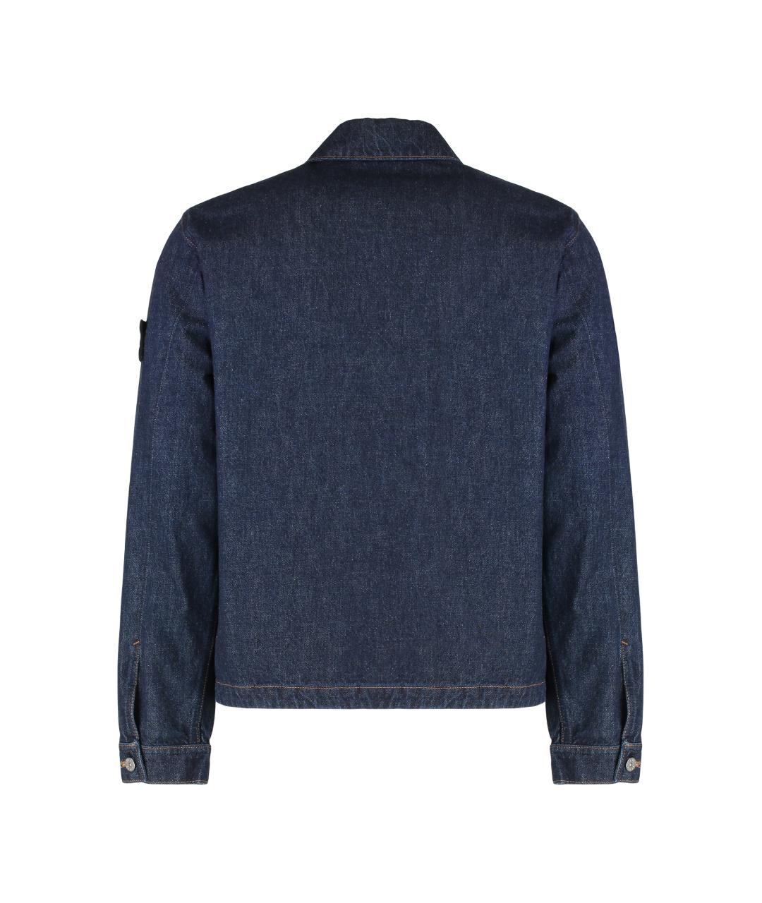 STONE ISLAND Синяя хлопковая куртка, фото 2
