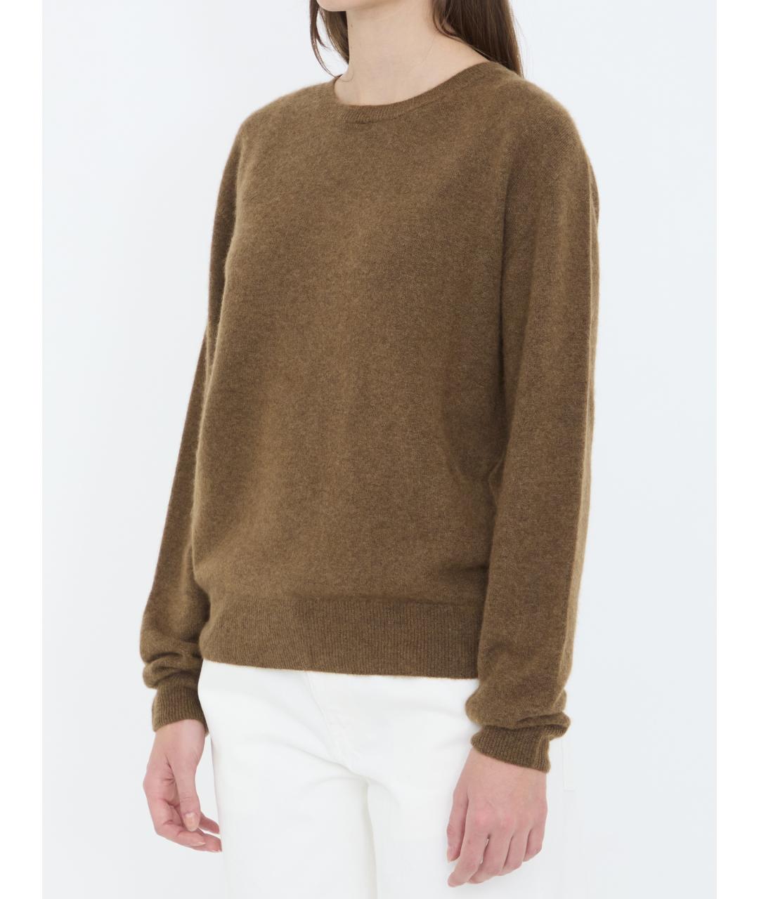 THE ROW Коричневый кашемировый джемпер / свитер, фото 3