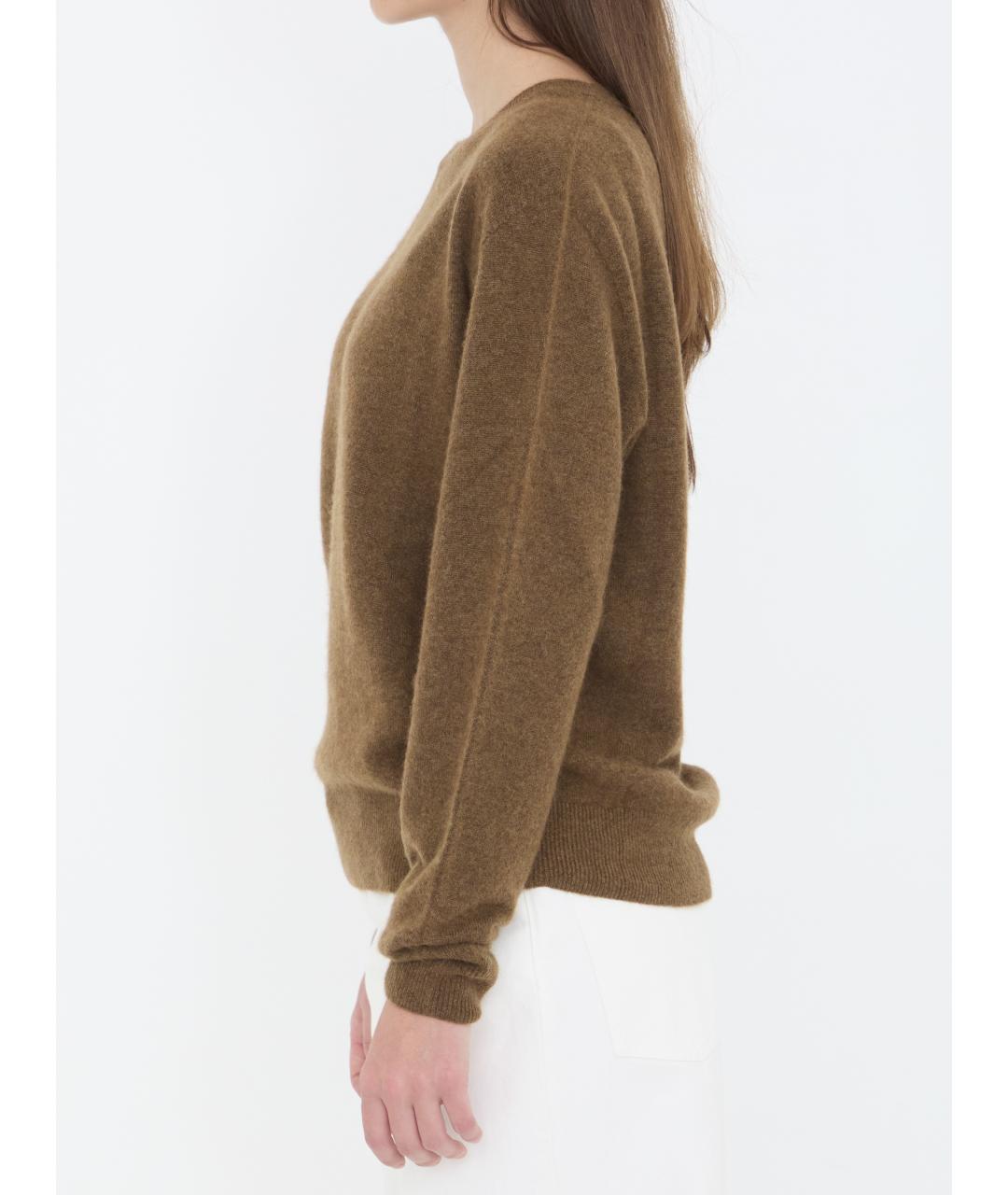 THE ROW Коричневый кашемировый джемпер / свитер, фото 4