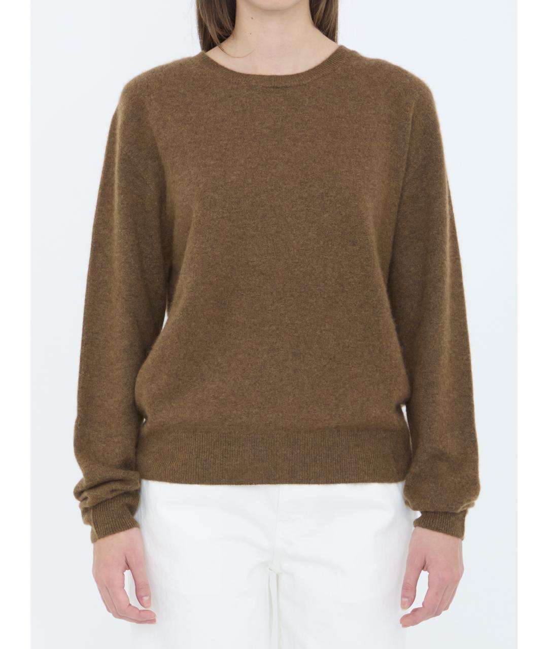 THE ROW Коричневый кашемировый джемпер / свитер, фото 2