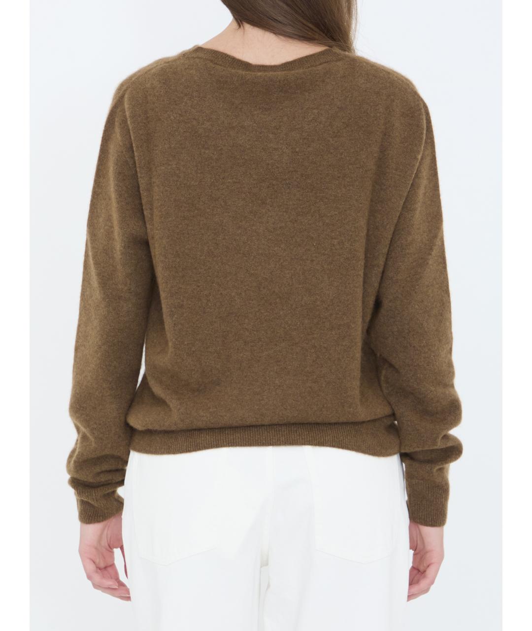 THE ROW Коричневый кашемировый джемпер / свитер, фото 5