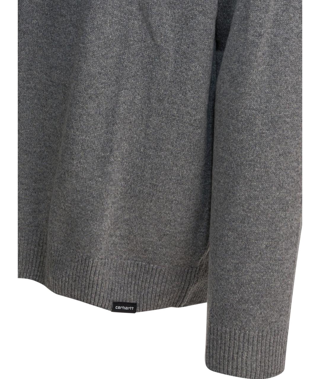 CARHARTT WIP Серый шерстяной джемпер / свитер, фото 4