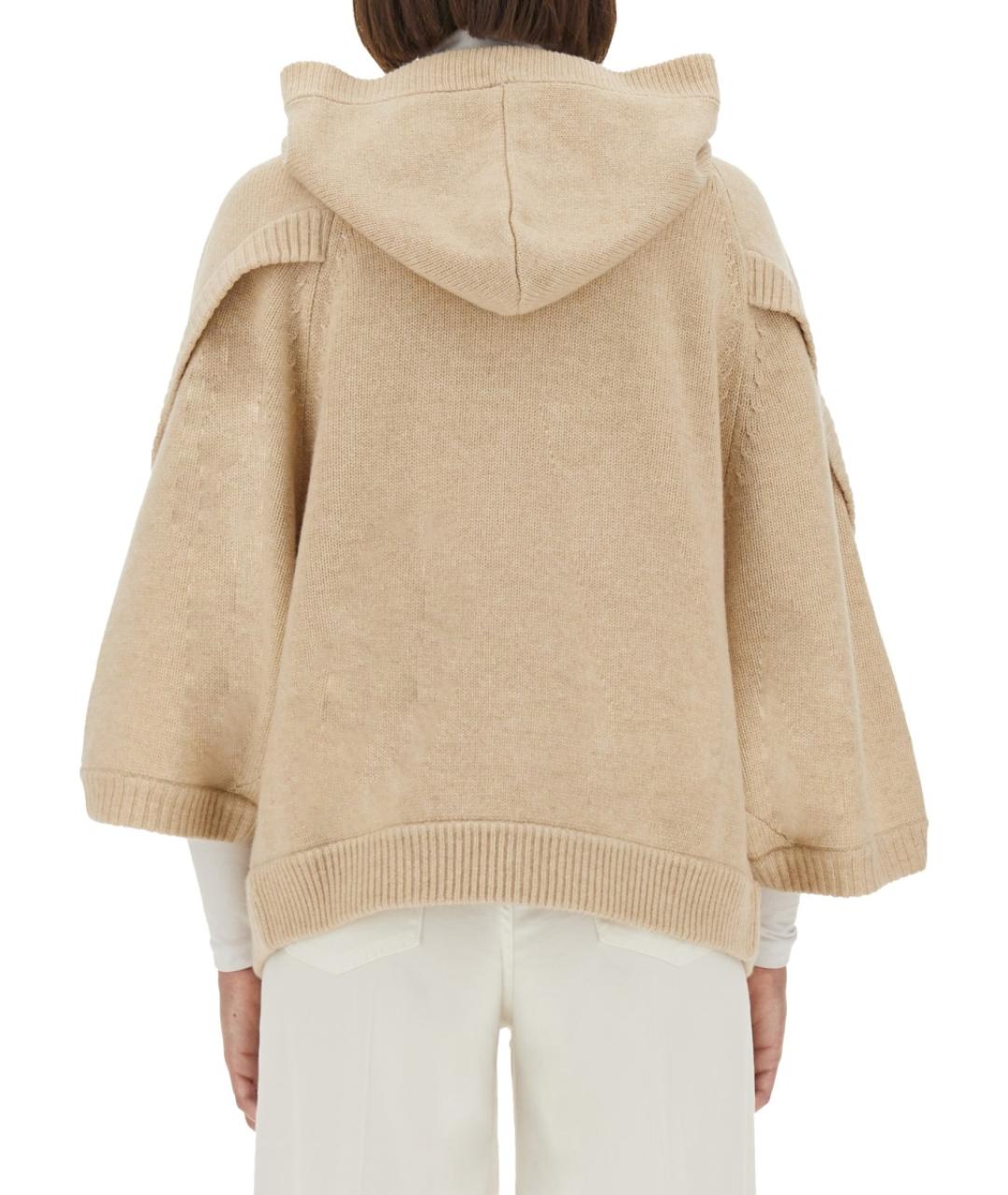 MAX MARA Бежевый шерстяной кардиган, фото 4