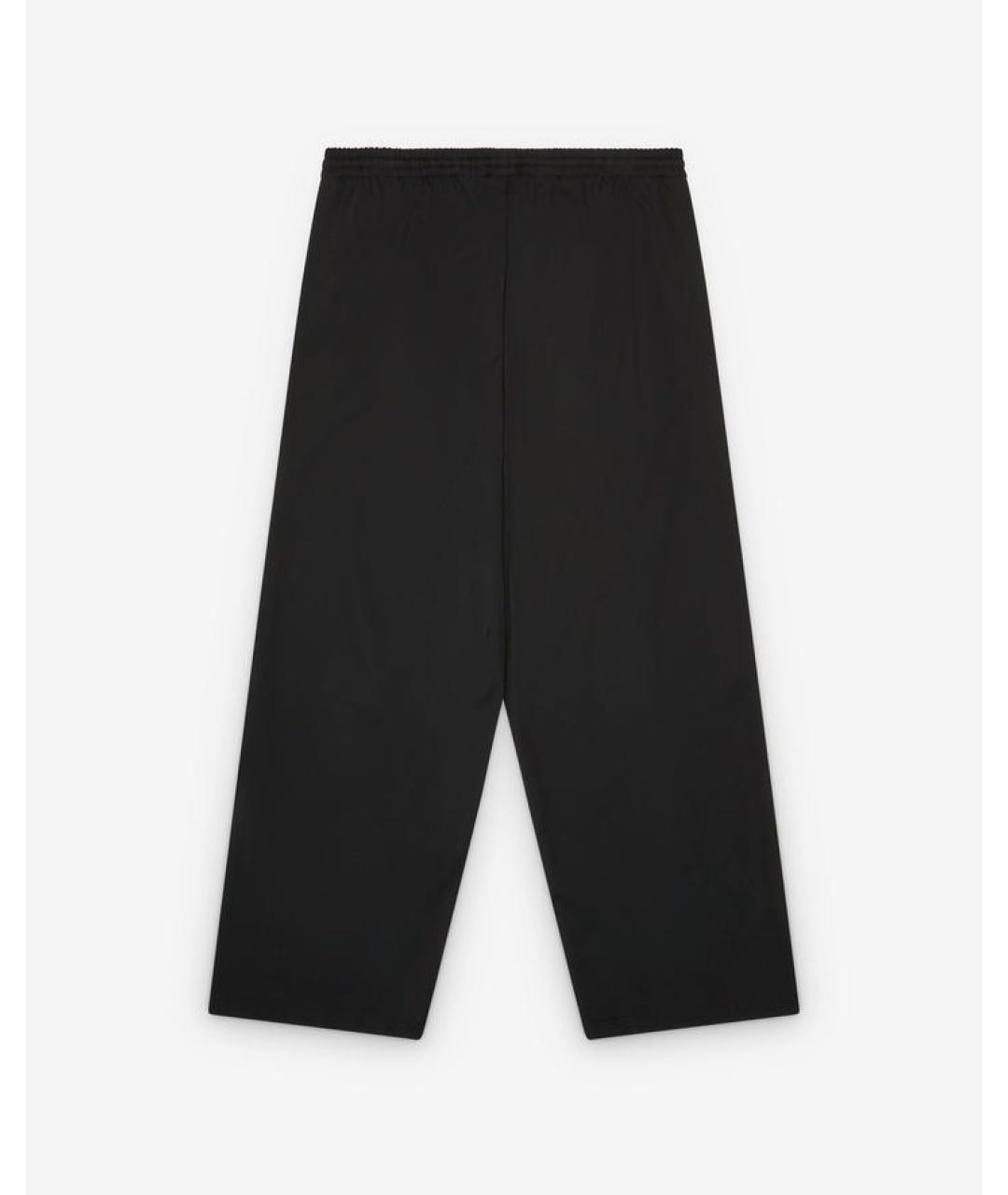 BALENCIAGA Черные шерстяные повседневные брюки, фото 2