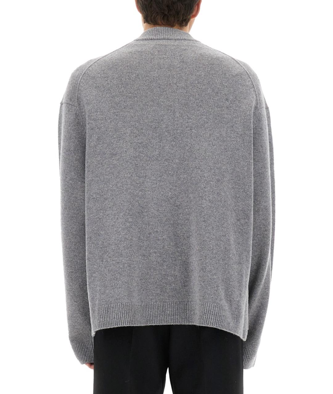 ACNE STUDIOS Серый шерстяной кардиган, фото 3