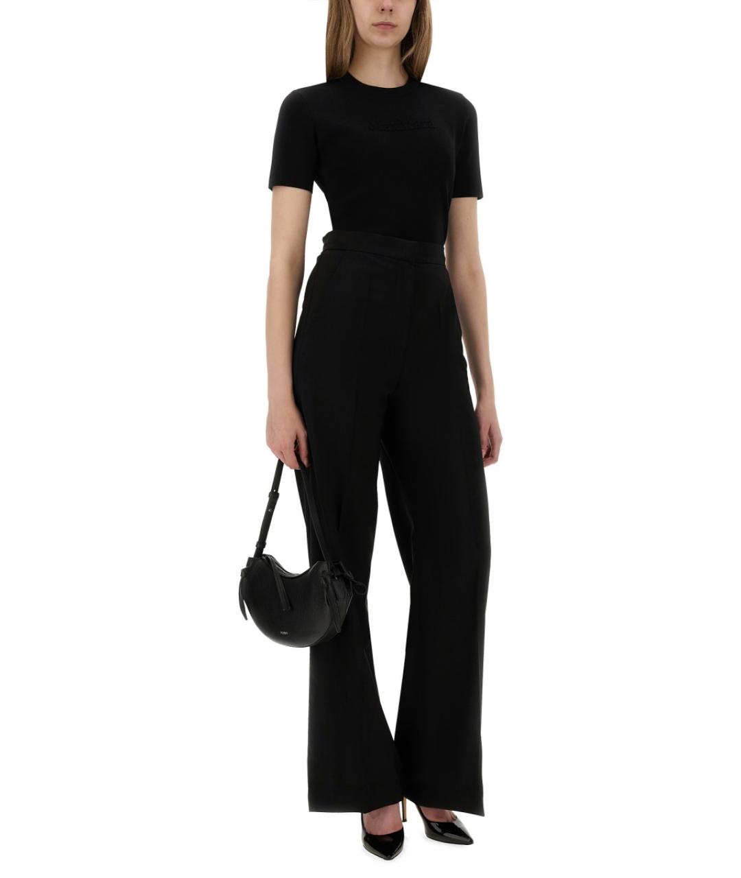 MAX MARA Черная футболка, фото 2