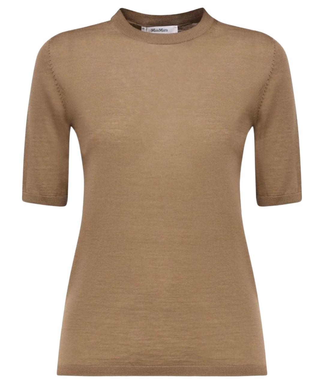 MAX MARA Коричневый шерстяной джемпер / свитер, фото 1