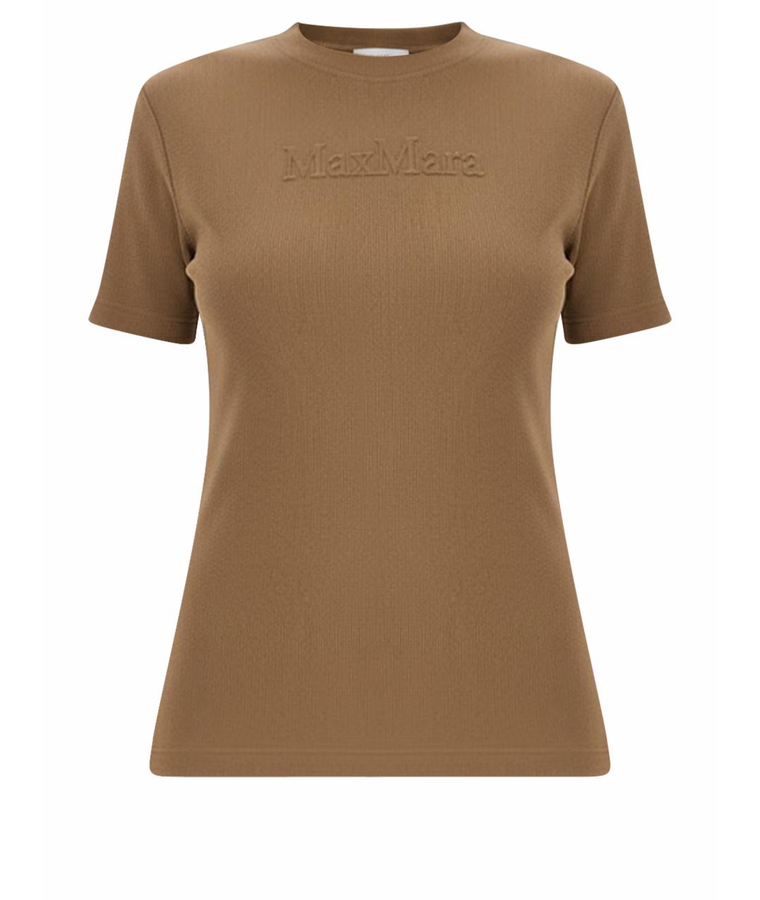 MAX MARA Бежевая футболка, фото 1