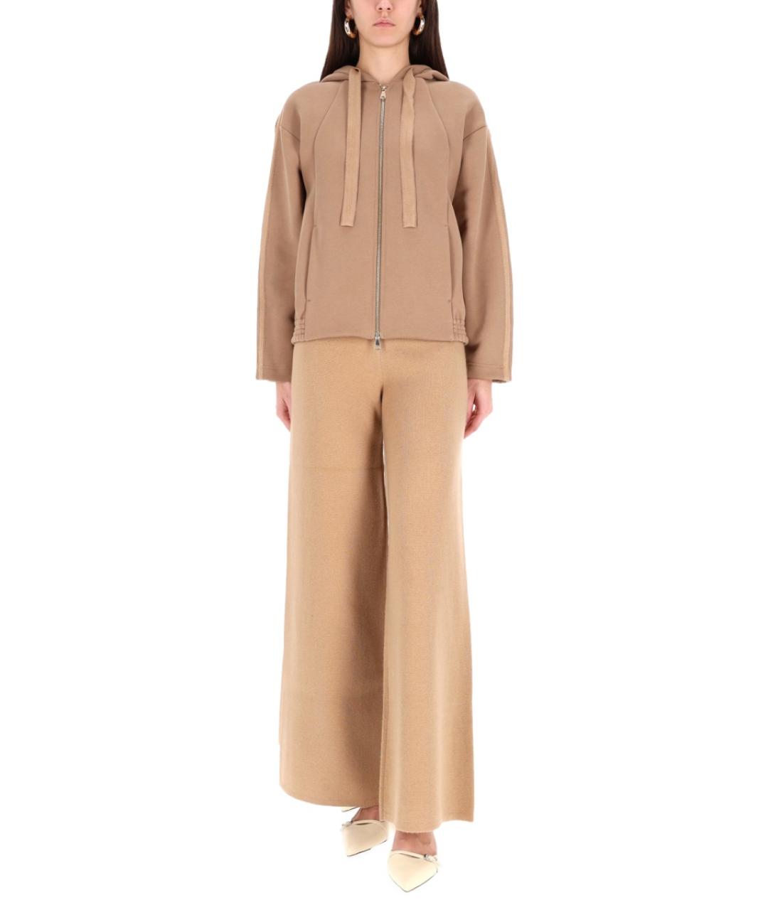 MAX MARA Коричневый хлопковый джемпер / свитер, фото 3