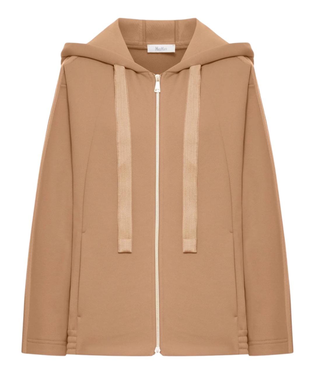 MAX MARA Коричневый хлопковый джемпер / свитер, фото 1