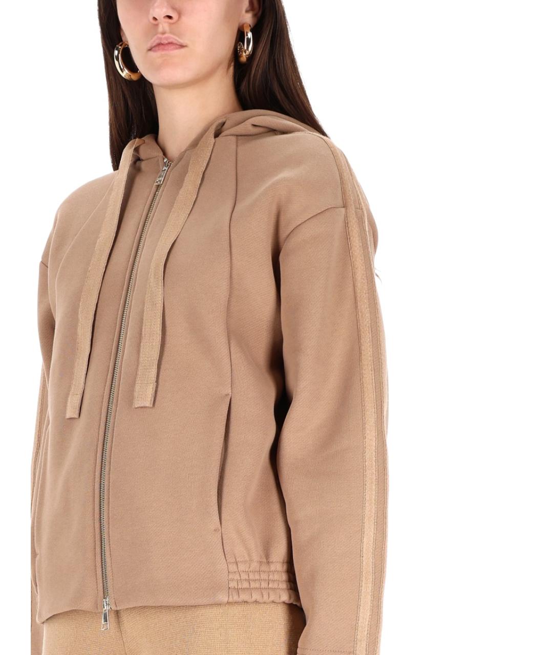 MAX MARA Коричневый хлопковый джемпер / свитер, фото 5