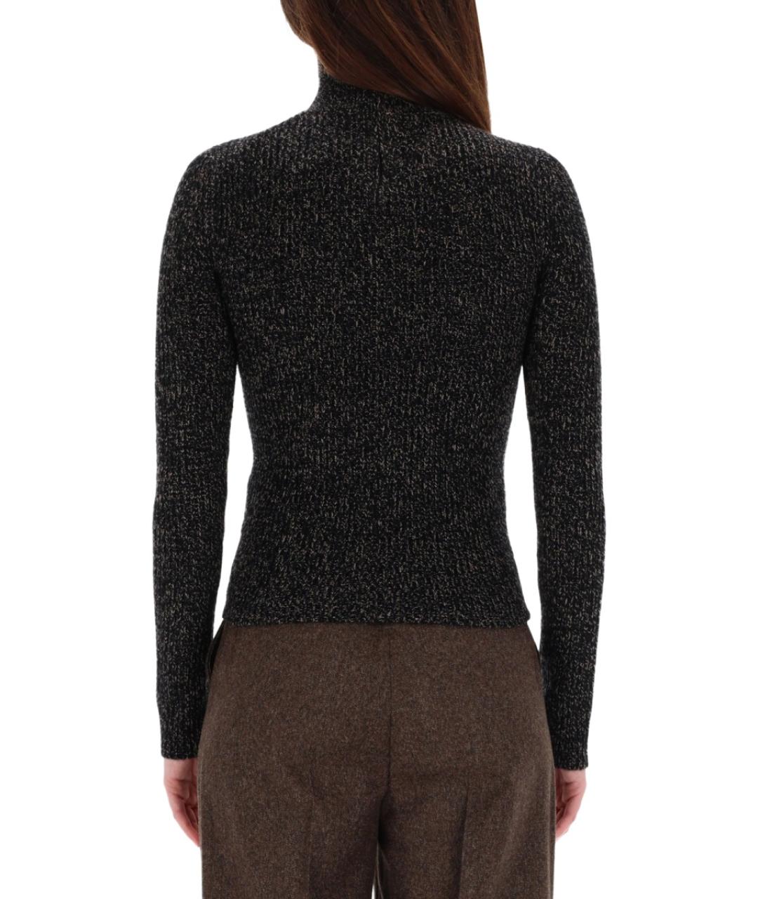 MAX MARA Черный шерстяной джемпер / свитер, фото 4