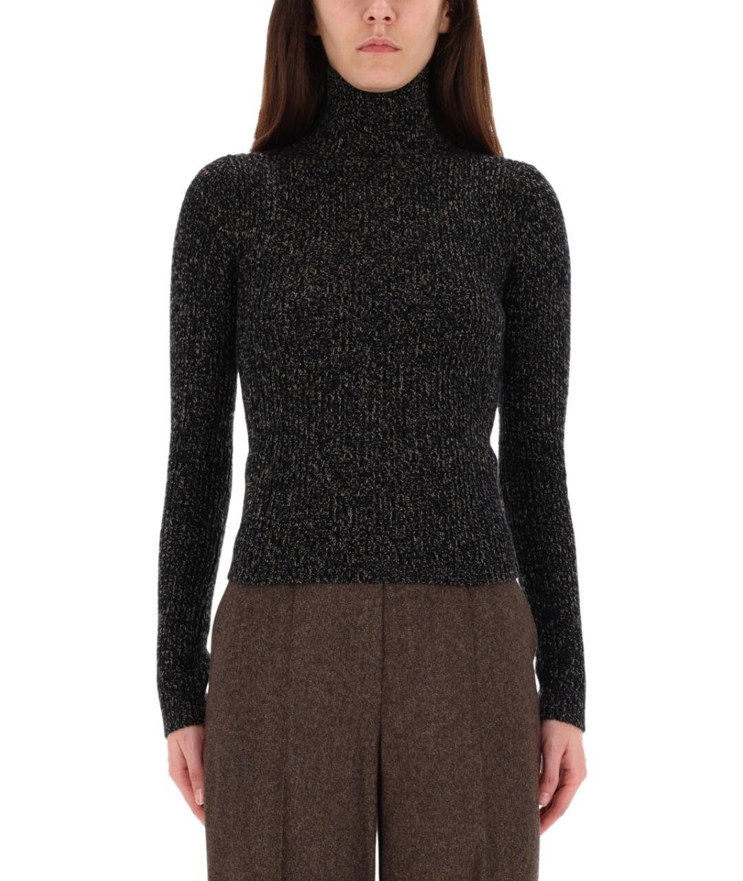 MAX MARA Черный шерстяной джемпер / свитер, фото 2