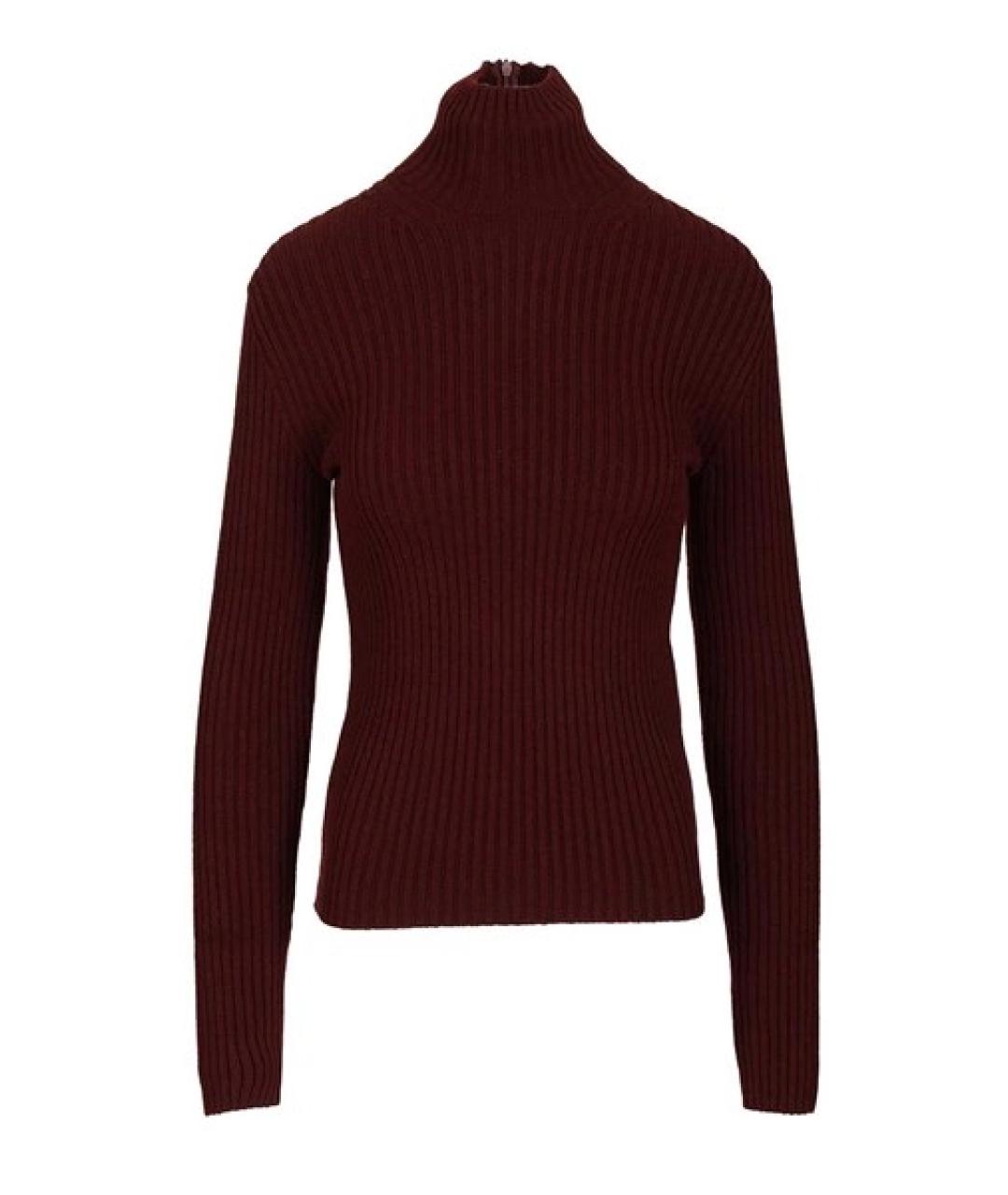 MAX MARA Бордовый шерстяной джемпер / свитер, фото 1