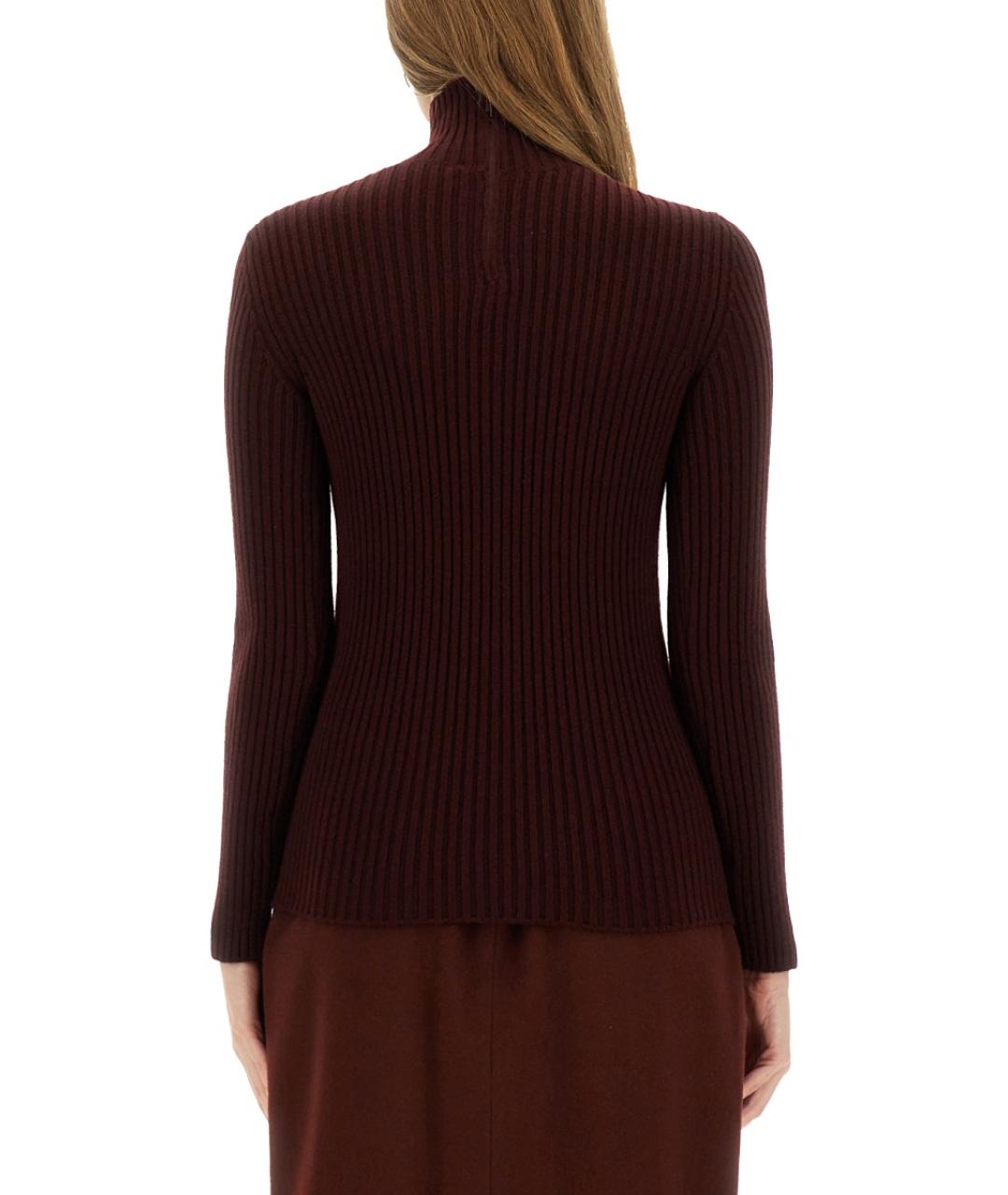 MAX MARA Бордовый шерстяной джемпер / свитер, фото 4
