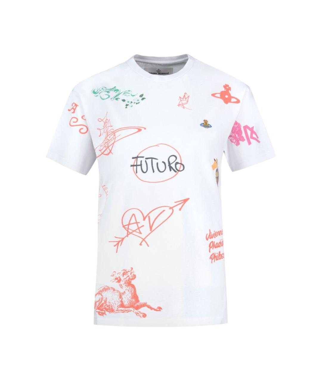 VIVIENNE WESTWOOD Мульти хлопковая футболка, фото 1