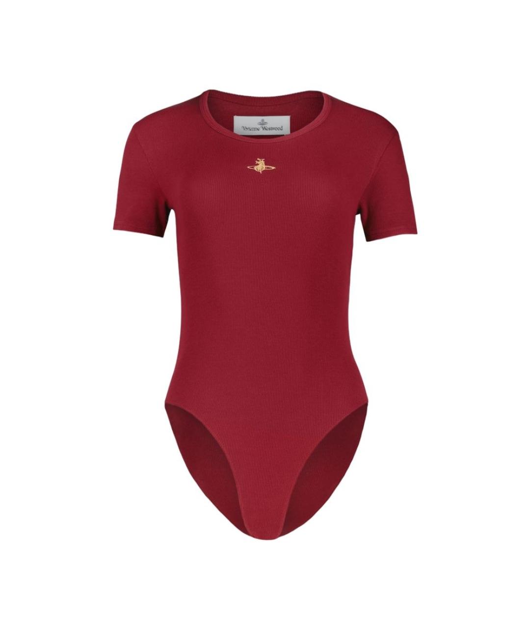 VIVIENNE WESTWOOD Красное хлопковое боди, фото 1