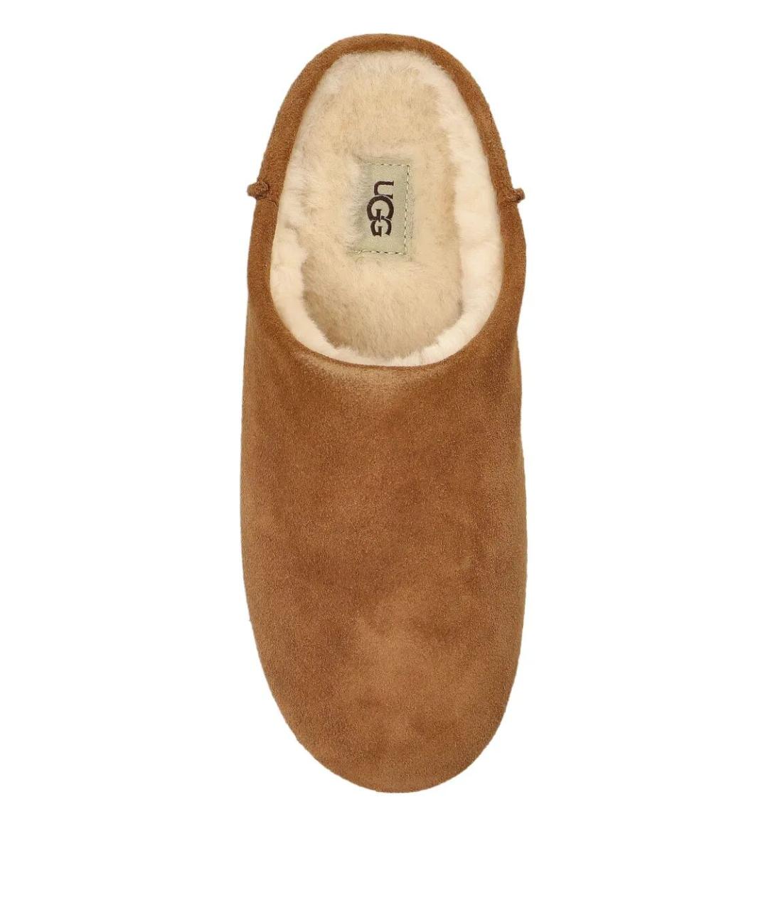 UGG AUSTRALIA Бежевые замшевые мюли, фото 5