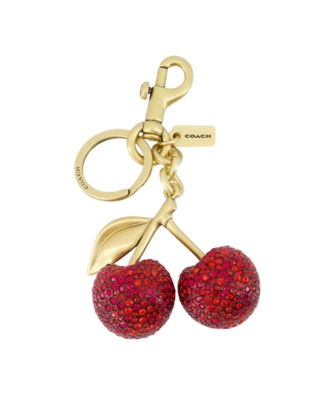 COACH Красный брелок, фото 1
