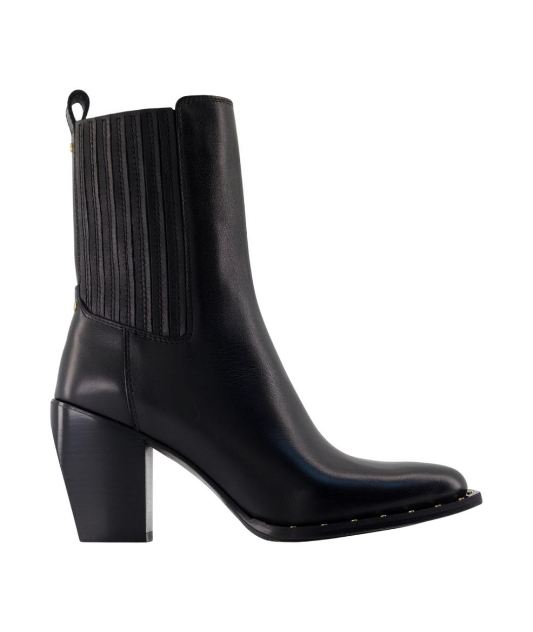 GOLDEN GOOSE DELUXE BRAND Черные кожаные ботинки, фото 1