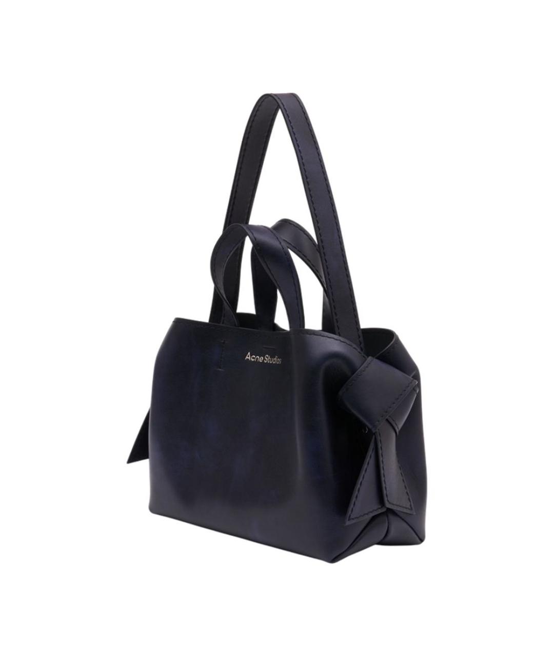 ACNE STUDIOS Синяя кожаная сумка на плечо, фото 2