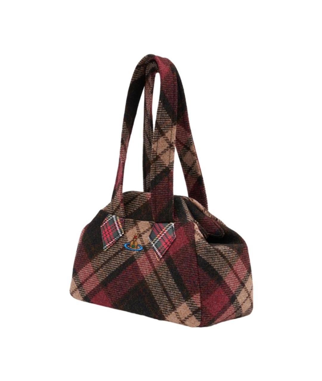 VIVIENNE WESTWOOD Мульти шерстяная сумка через плечо, фото 2