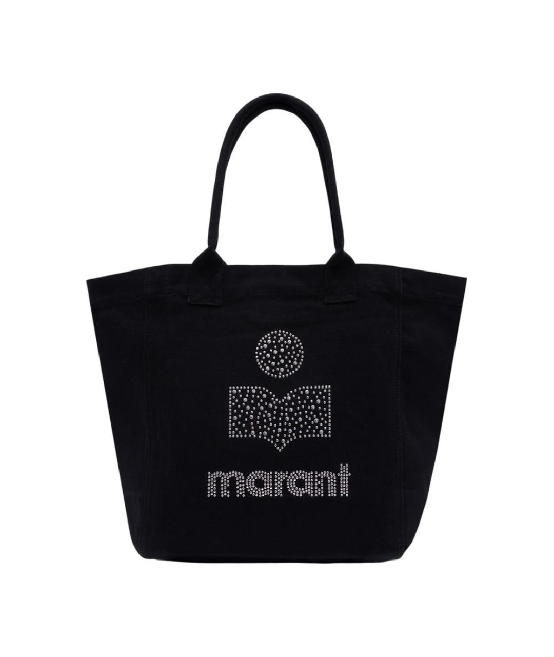 ISABEL MARANT Черная хлопковая сумка тоут, фото 1