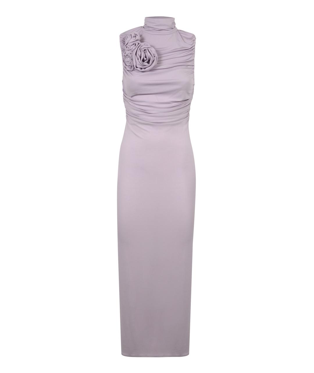 MAGDA BUTRYM Фиолетовое вискозное коктейльное платье, фото 1