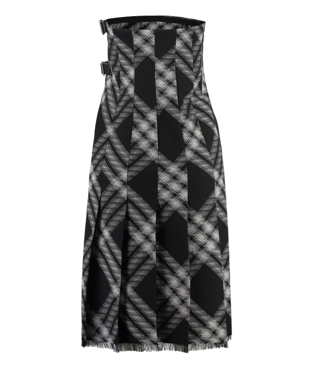 BURBERRY Черное шерстяное повседневное платье, фото 2