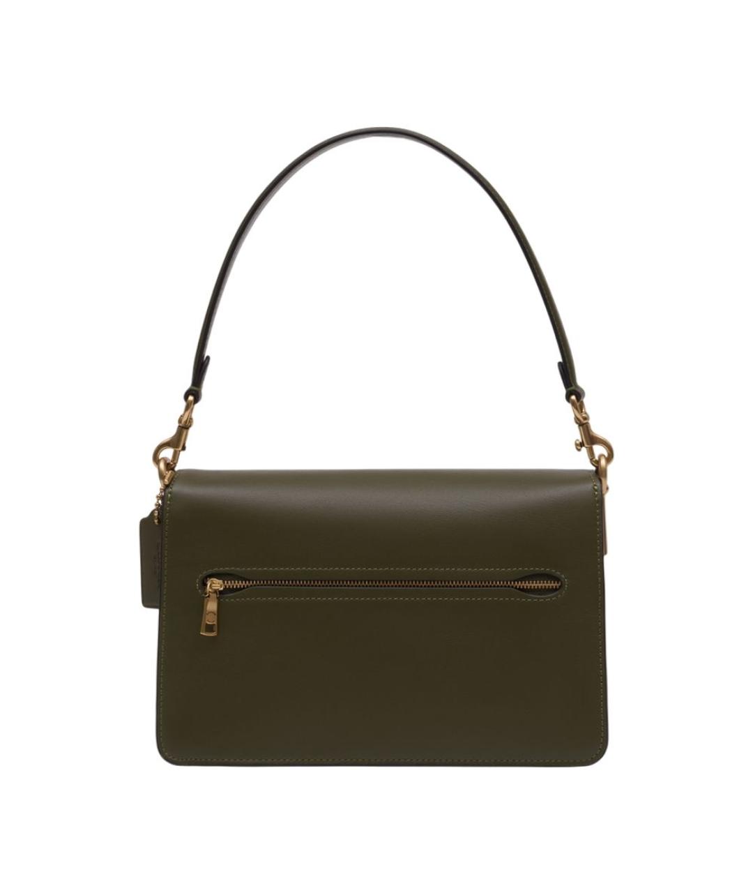 COACH Зеленая кожаная сумка через плечо, фото 3