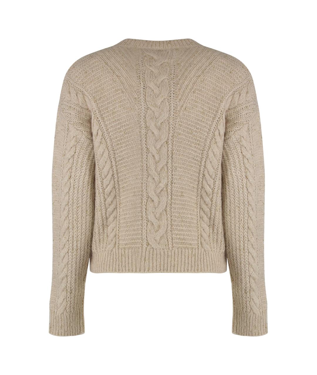 MAX MARA STUDIO Бежевый джемпер / свитер, фото 2