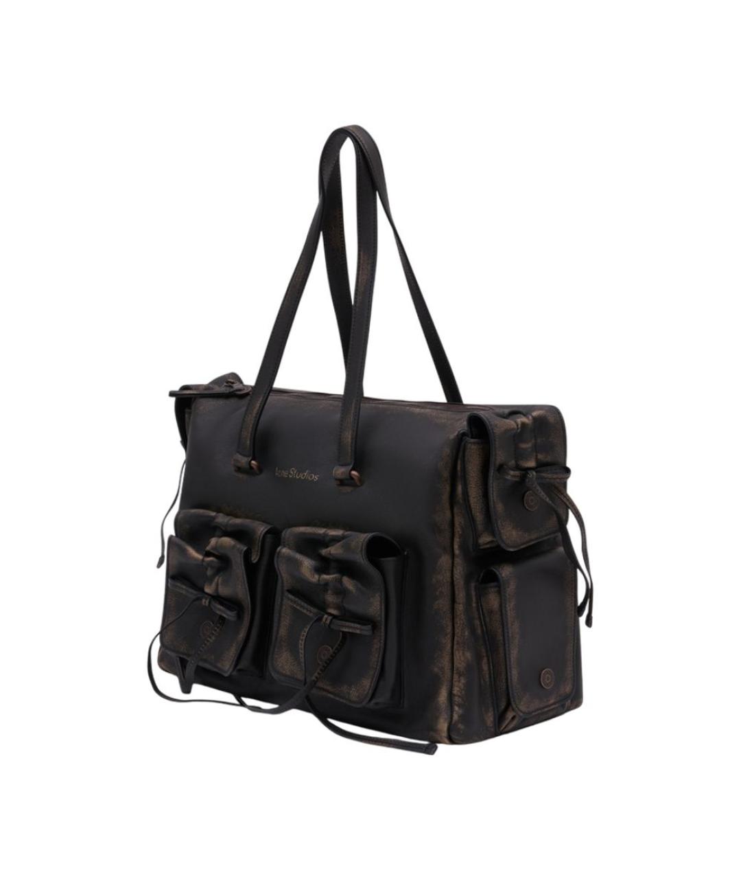 ACNE STUDIOS Коричневая сумка на плечо из искусственной кожи, фото 2