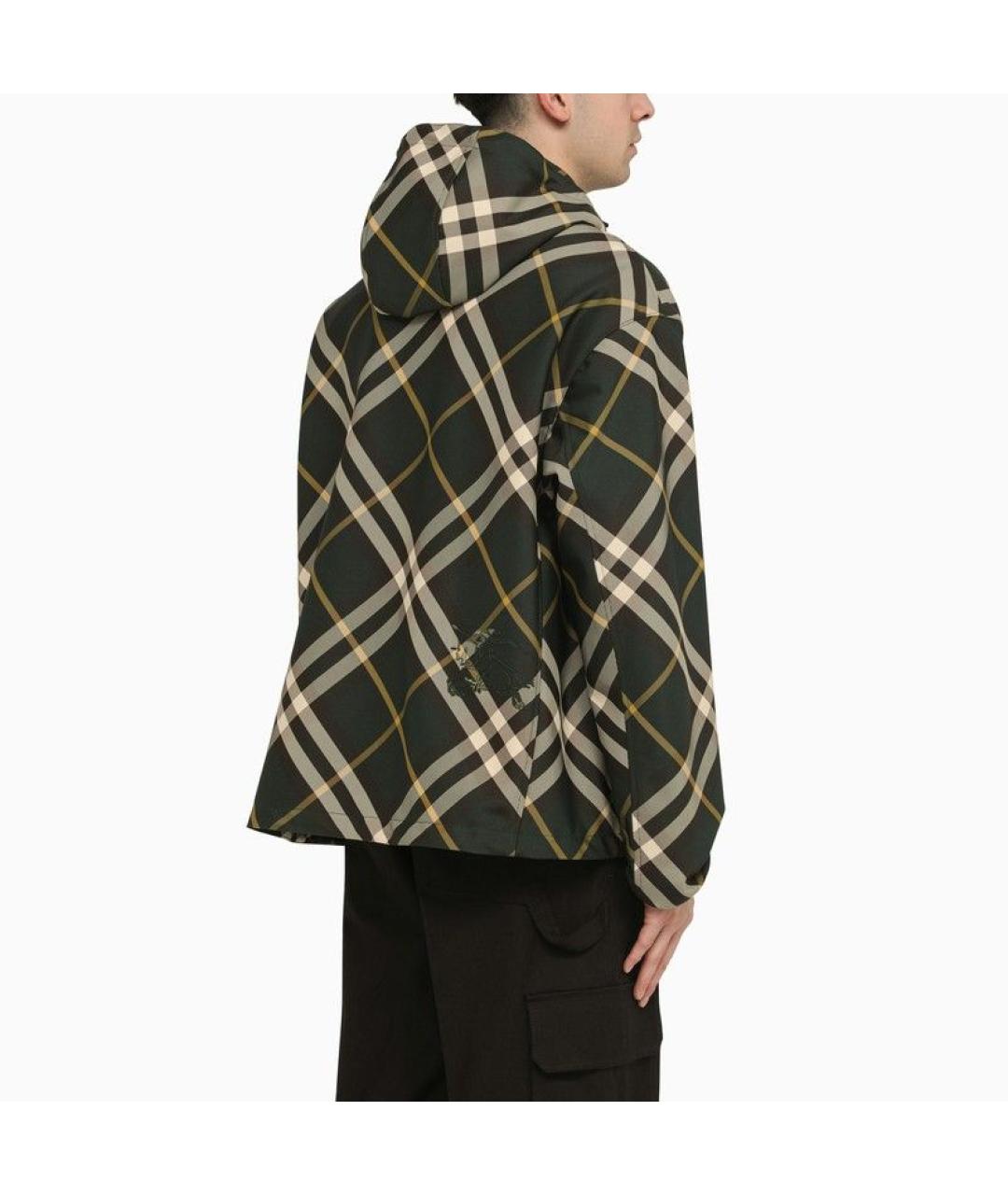 BURBERRY Зеленая полиэстеровая куртка, фото 3