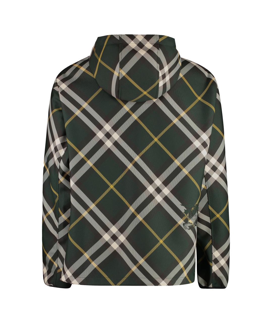 BURBERRY Зеленая полиэстеровая куртка, фото 2