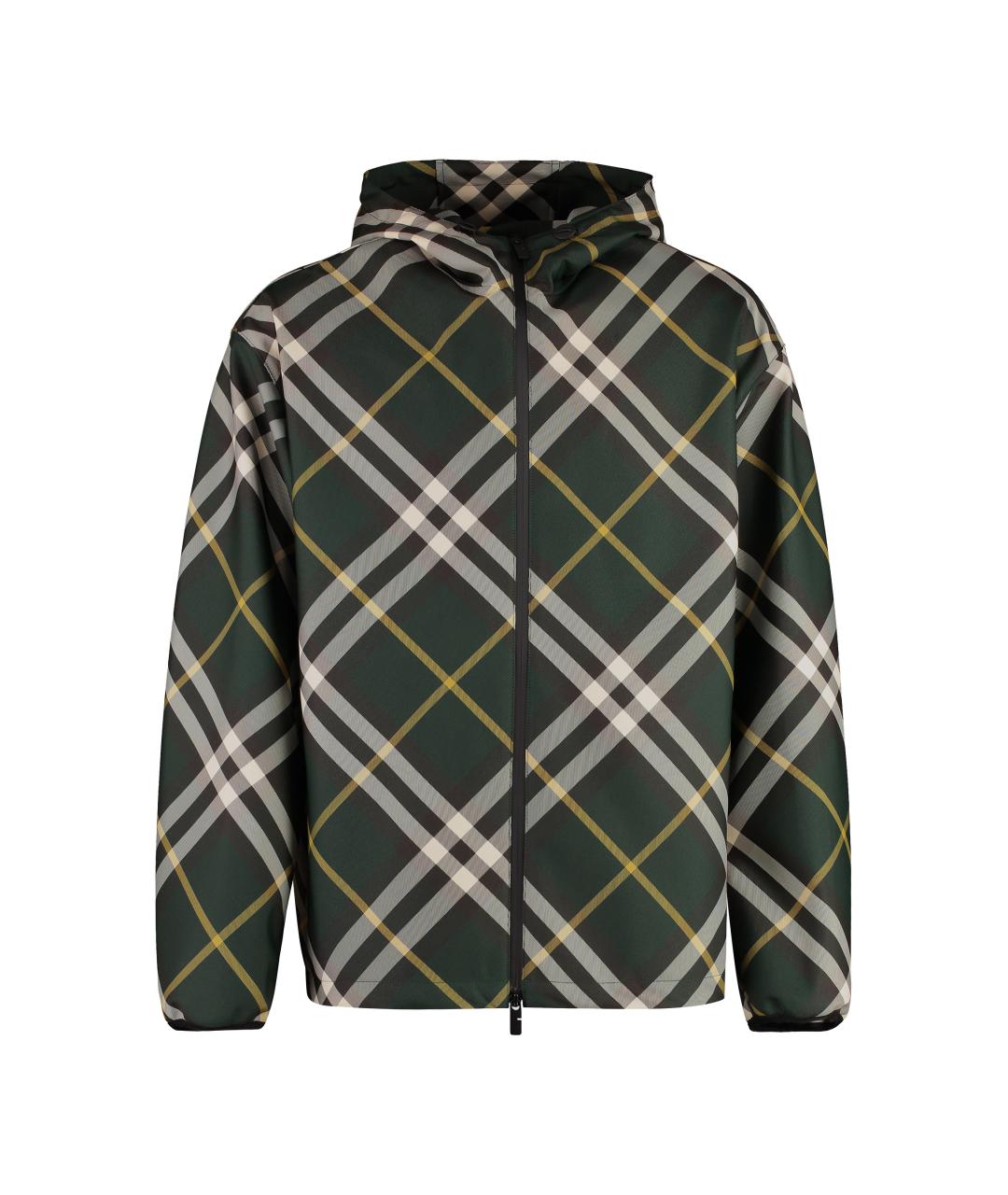 BURBERRY Зеленая полиэстеровая куртка, фото 1